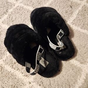UGG Black Cozy Slippers